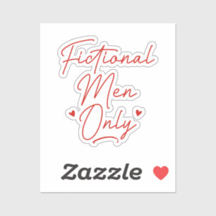 Sticker Hommes Fictionnels Uniquement