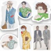 Sticker Hommes Illustrés (Devant)