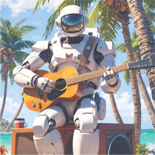 Sticker Honda asimo nasa robonaut automate jouant gui... (Devant)