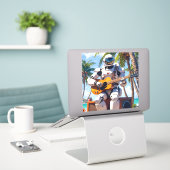 Sticker Honda asimo nasa robonaut automate jouant gui... (Ordinateur portable sur le bureau)