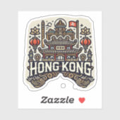 Sticker Hong Kong (Feuille)