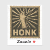 Sticker Honk Goose Funny Duck Chicken Mème (Feuille)