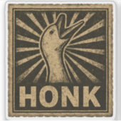 Sticker Honk Goose Funny Duck Chicken Mème (Devant)