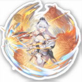 Sticker Honkai Impact 3e Kiana Herrscher de Flamescion (Devant)