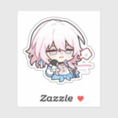 Sticker Honkai Star Rail Chibi 7 mars (Feuille)