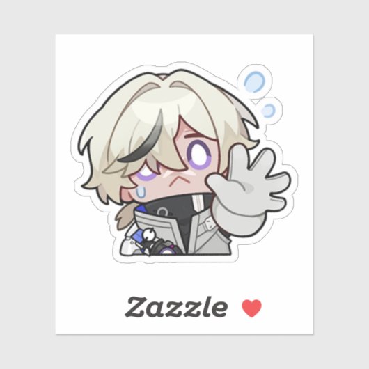 Sticker Honkai Star Rail Chibi Arlan (Feuille)