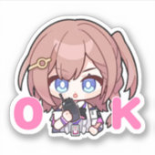 Sticker Honkai Star Rail Chibi Asta (Devant)