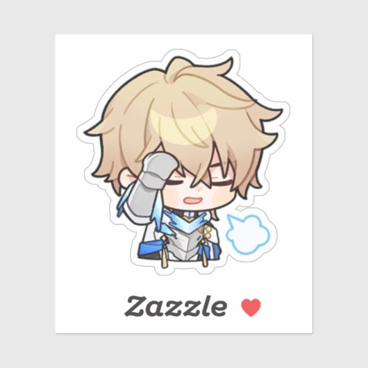 Sticker Honkai Star Rail Chibi Gepard (Feuille)