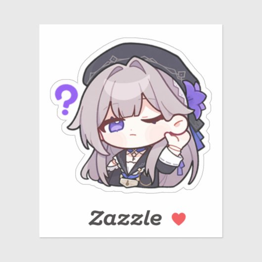 Sticker Honkai Star Rail Chibi Herta (Feuille)