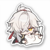 Sticker Honkai Star Rail Chibi Jing Yuan Kitty (Devant)