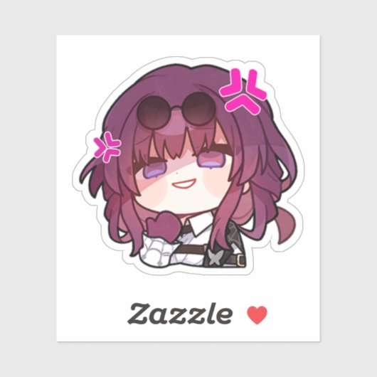 Sticker Honkai Star Rail Chibi Kafka (Feuille)