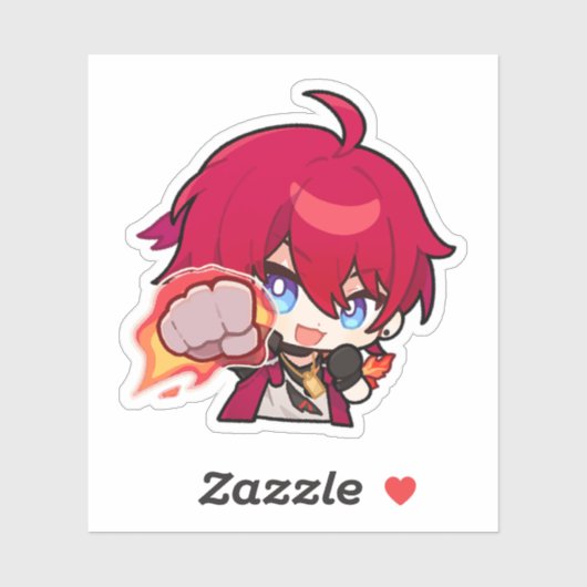 Sticker Honkai Star Rail Chibi Luka (Feuille)