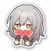 Sticker Honkai Star Rail Chibi Stelle Watermelon (Devant)