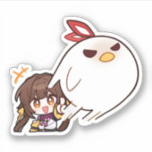 Sticker Honkai Star Rail Chibi Sushang Phoenix (Devant)