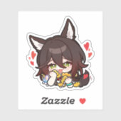 Sticker Honkai Star Rail Chibi Tingyun (Feuille)