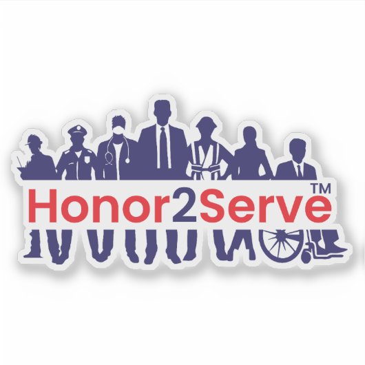 Sticker Honor2Serve (Devant)