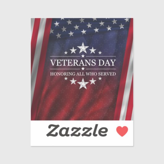 Sticker Honorer ceux qui ont servi (Feuille)