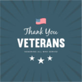 Sticker honorer tous ceux qui ont servi (Recto)