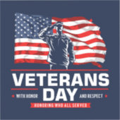 Sticker honorer tous ceux qui ont servi (Recto)