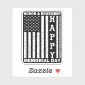 Sticker Honte Souvenez-vous du Joyeux Jour commémoratif Dr (Feuille)