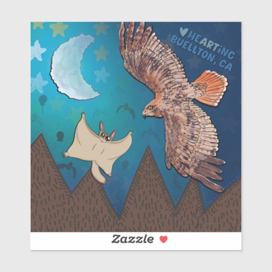 Sticker - hoog vliegen (Vel)