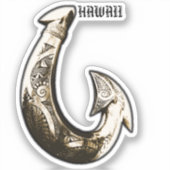 Sticker Hook tribal Hawaii (Recto)