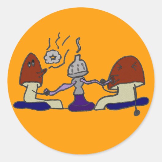 Sticker Hookah Mushrooms (Devant)