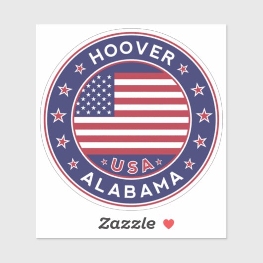 Sticker Hoover Alabama, Hoover (Feuille)