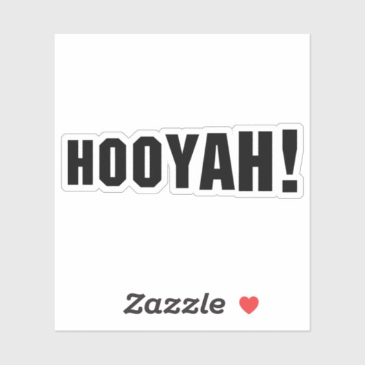 STICKER HOOYAH ! (Feuille)