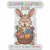 Sticker Hoppy Easter 2025 : The Year of the Snake Surprise (Devant)