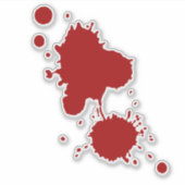 Sticker Horaire de la goutte de sang (Devant)