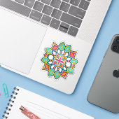 Sticker Horizon Festif (Ordinateur portable avec iPhone)