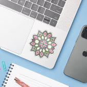 Sticker Horizon Pastel (Ordinateur portable avec iPhone)