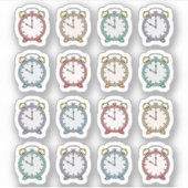 Sticker Horloge d'alarme Rappel Calendrier Bujo Planner (Devant)