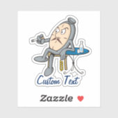 Sticker Horloge détendue (Feuille)