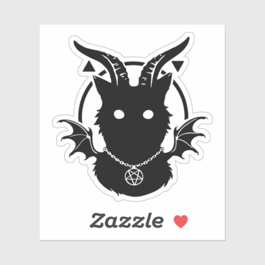 Sticker - "Horned Cat" (Feuille)