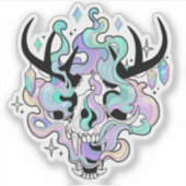 Sticker - "Horned Skull and Smoke" (Devant)