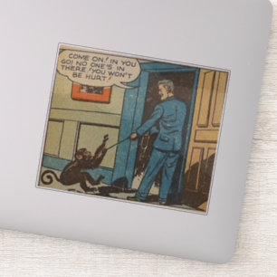 Sticker Horreur bandes dessinées vintages pour amateurs de