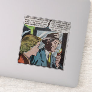 Sticker Horreur BD vintage les années 50   classique et r