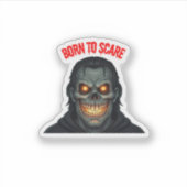 Sticker Horreur d'Halloween (Devant)