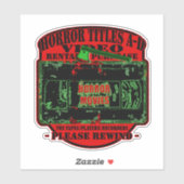 Sticker Horror Movies V.H.S Horror Titres A-D (Feuille)