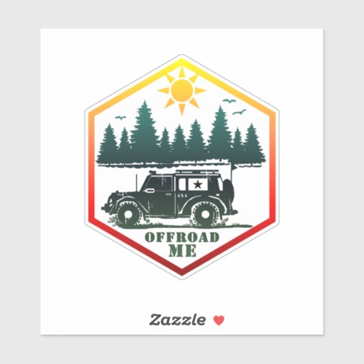 Sticker HORS ROUTE MOI Wilderness (Feuille)