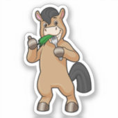 Sticker Horse at Eating Vegan (Recto)