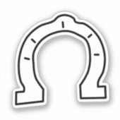 Sticker Horse équitation Gang Horseshoe (Recto)