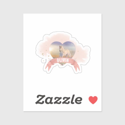 Sticker Horse fête d'anniversaire (Feuille)