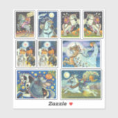 STICKER HORSEMAN HORSEWOMAN HALLOWEEN SANS TÊTE (Feuille)