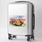 Sticker Horseshoe Bend in Grand Canyon aquarelle (Sur valise)