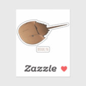 Sticker Horseshoe crab (Feuille)
