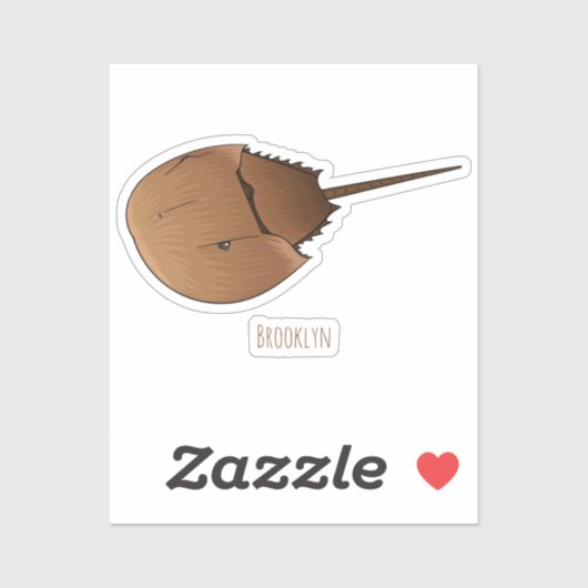 Sticker Horseshoe crab (Feuille)
