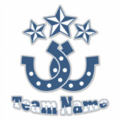 Sticker Horseshoe personnalisé unique (Devant)